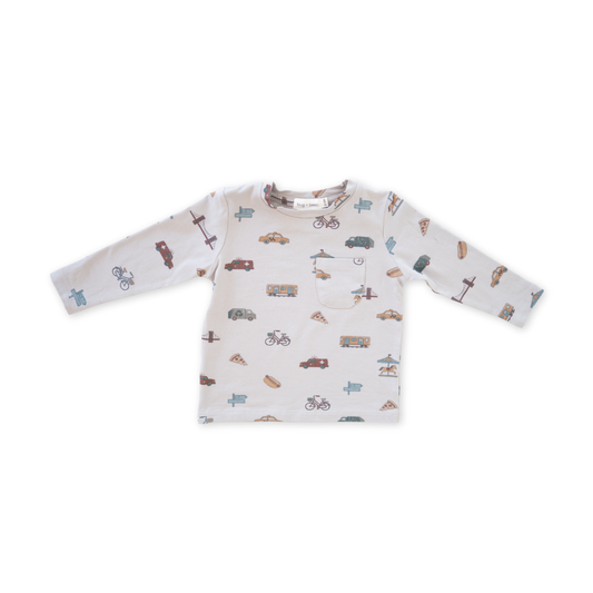 Charlie Long Sleeve Jersey Tee | City Vibes