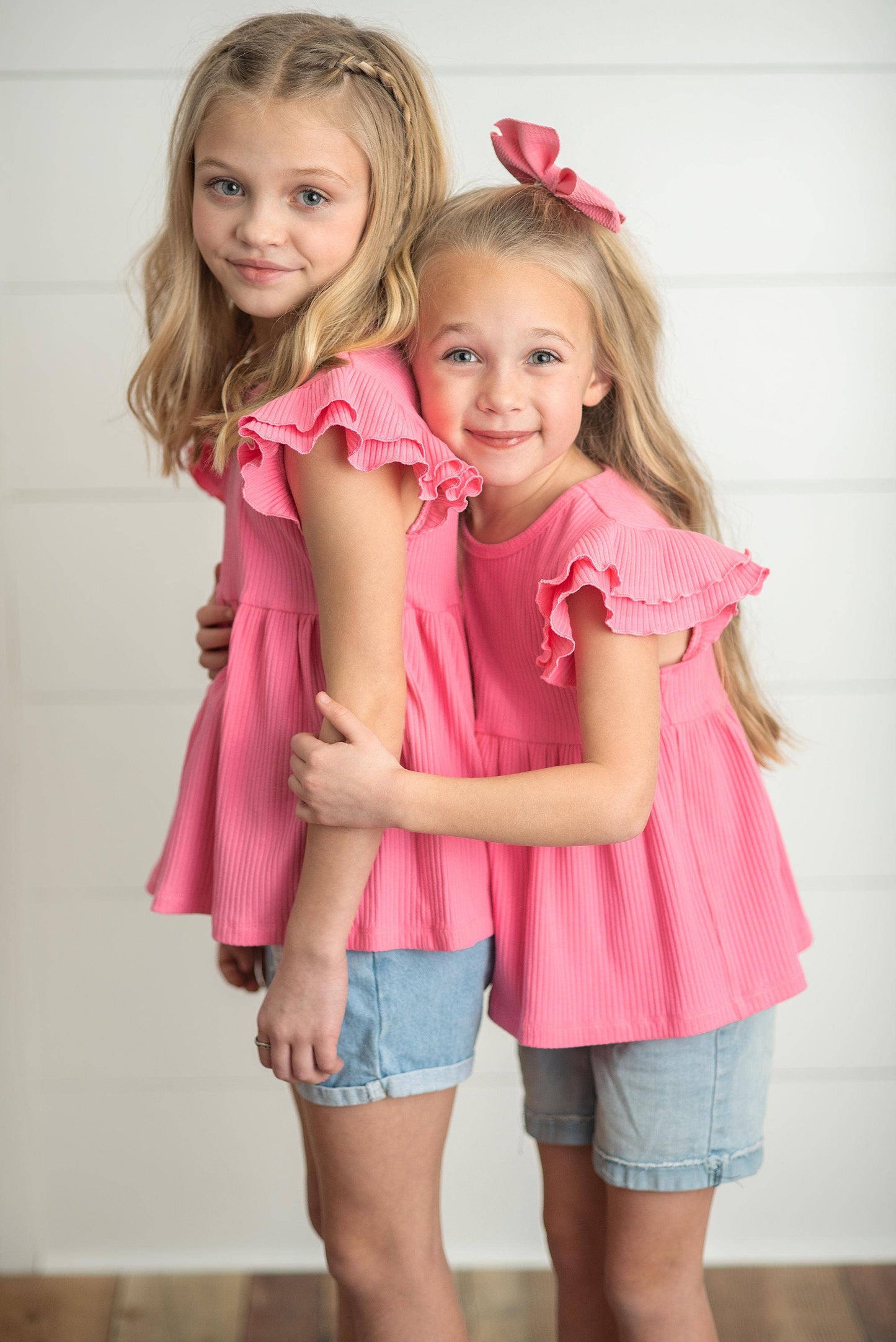 Pink Ruffle Shirt