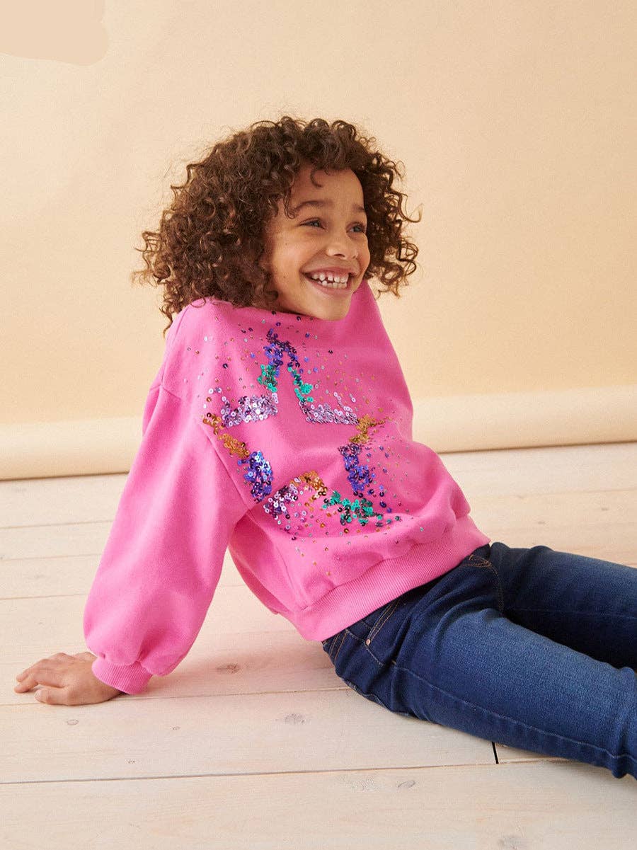 Star Sequin Sweatshirt