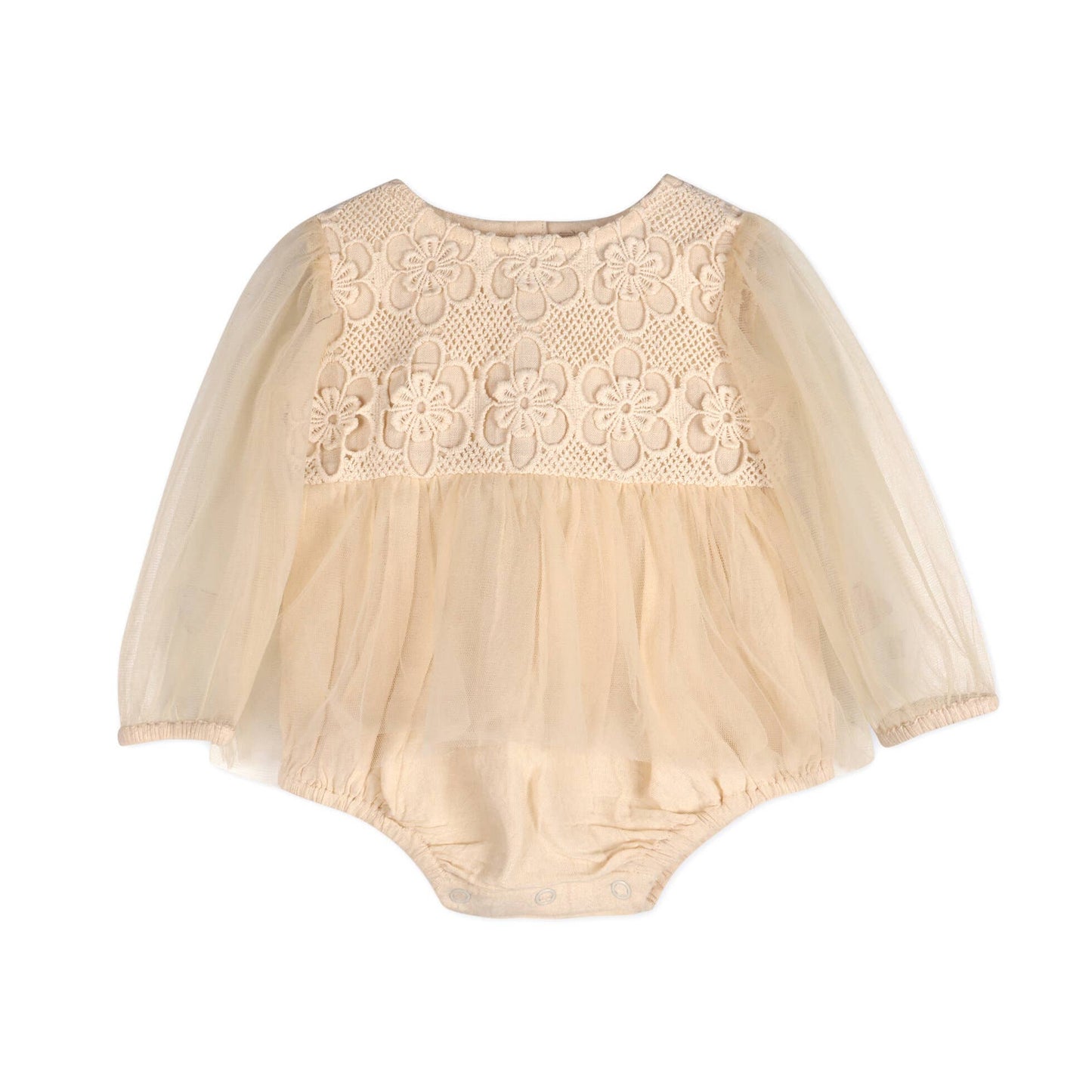 Thalia Crochet Lace Tutu Romper & Headband (Organic Cotton)