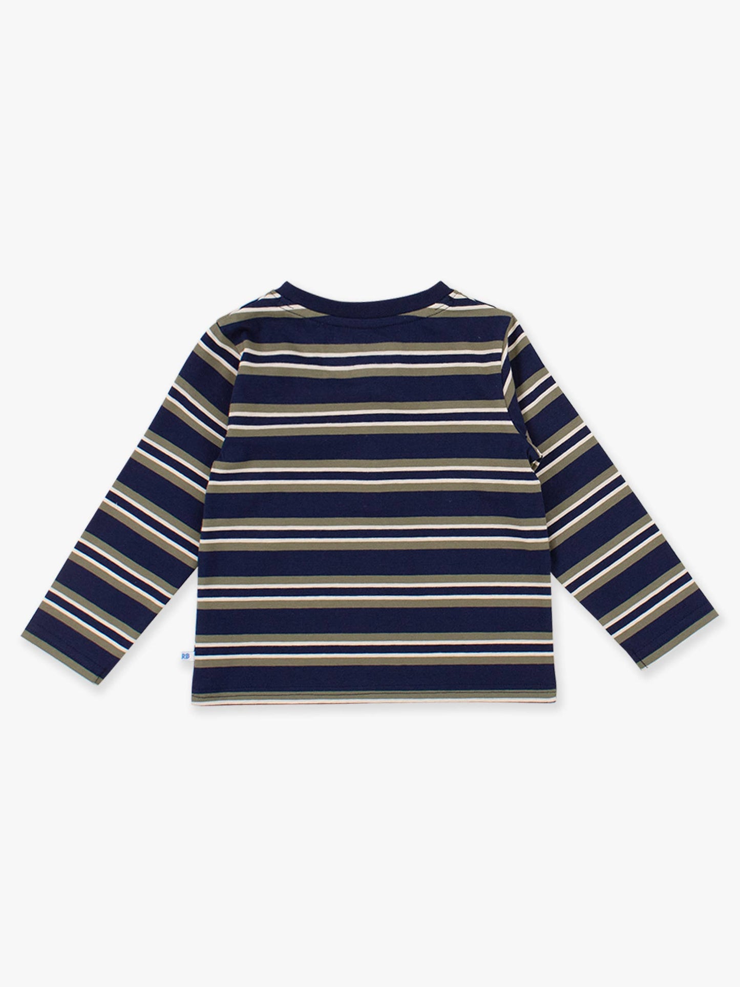 Navy & Olive Stripe Long Sleeve
