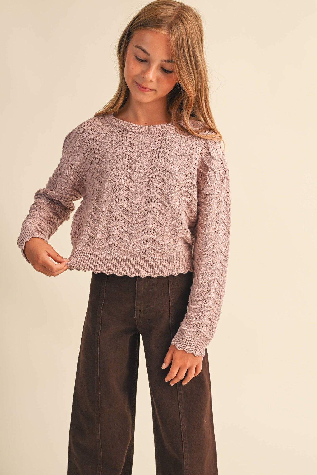 Light Lavender Pointelle