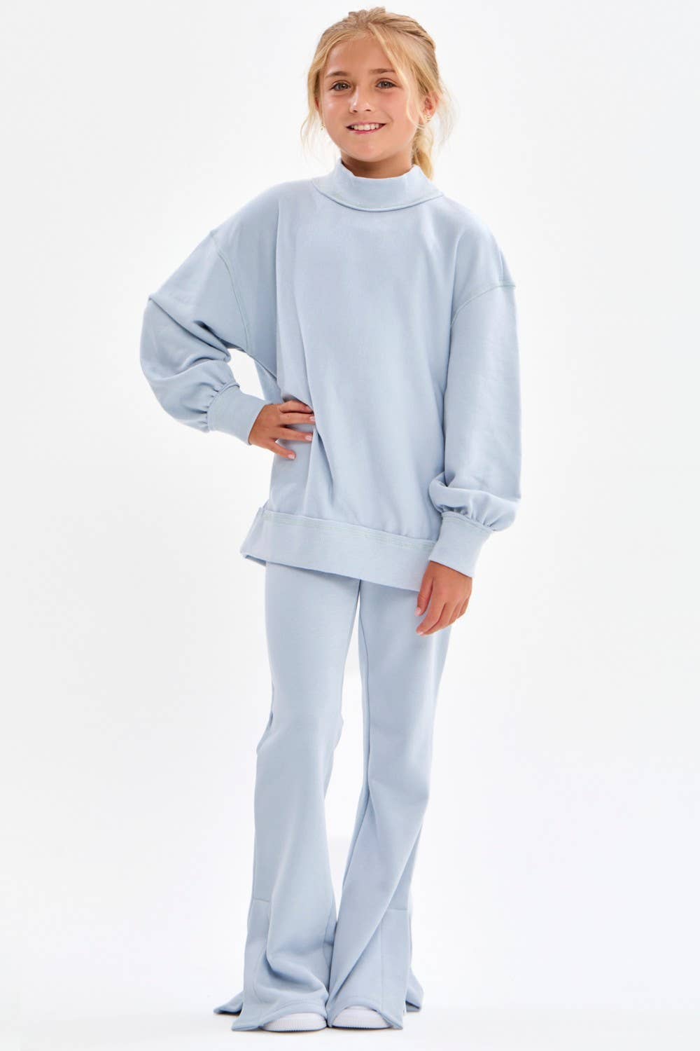 Lila Comfy Mockneck