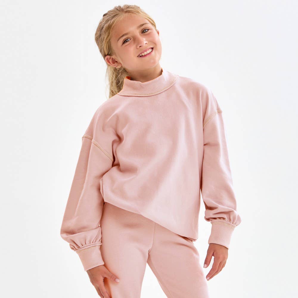 Lila Comfy Mockneck
