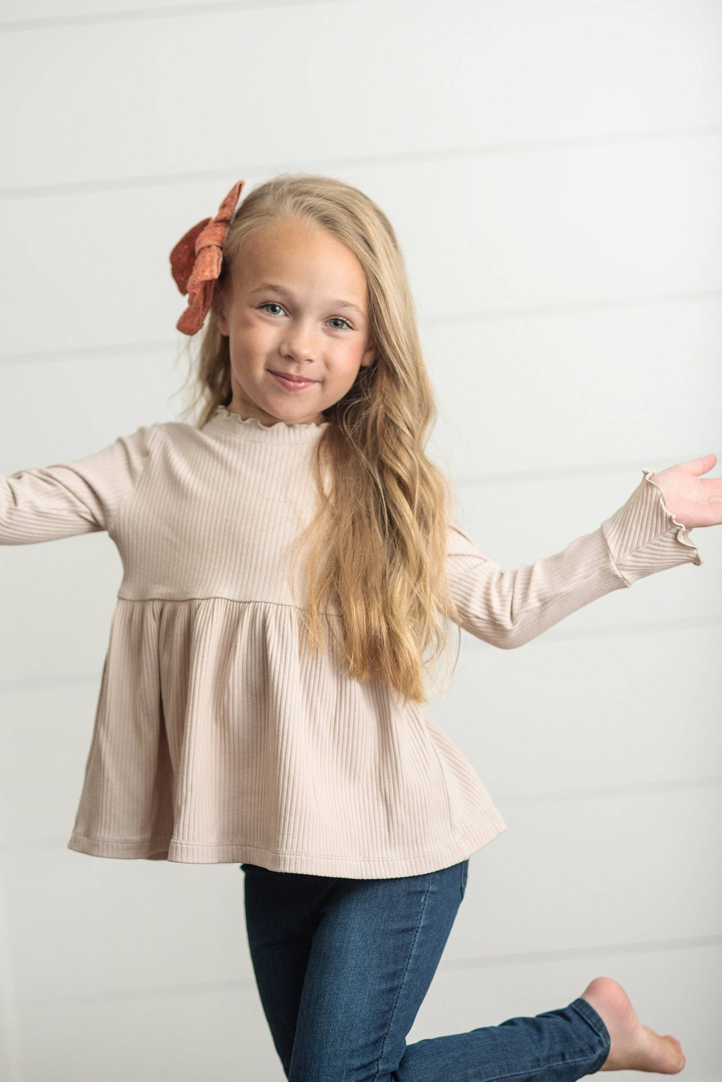 Long Sleeve Ribbed Top